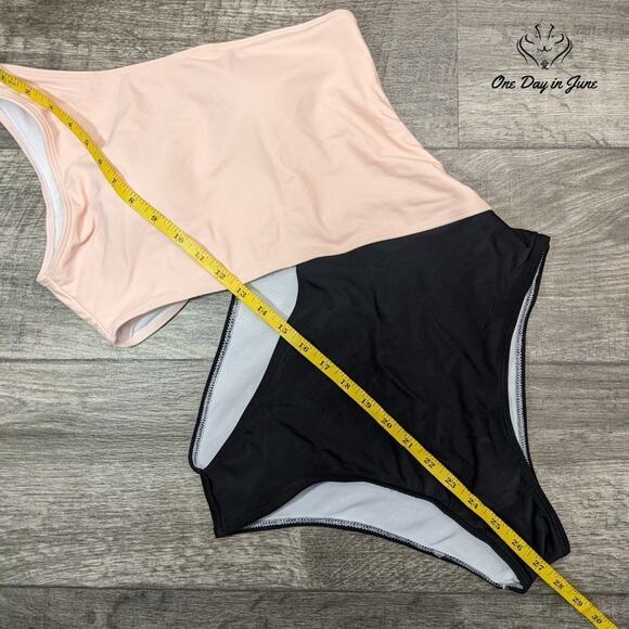 Yonique One Shoulder One Piece Swimsuit Size L - Picture 3 of 4